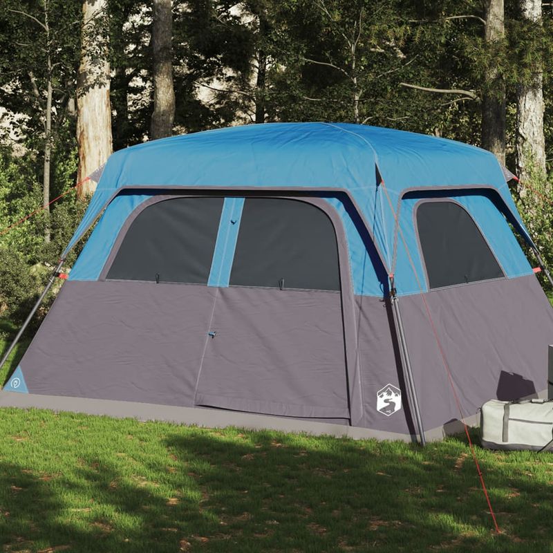 Sport si Outdoor - Camping - Corturi camping - Cort de familie pentru 6 persoane, albastru, impermeabil - Infinity.ro