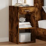 Casa si Gradina - Mobilier - Comode si corpuri - Noptiere - Noptiera, stejar fumuriu, 35x34x65 cm, lemn prelucrat - Infinity.ro