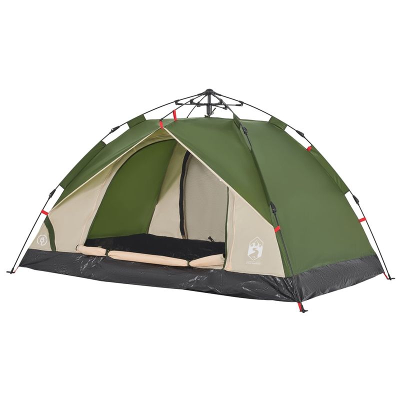 Sport si Outdoor - Camping - Corturi camping - Cort de camping cupola 3 persoane, setare rapida, verde - Infinity.ro
