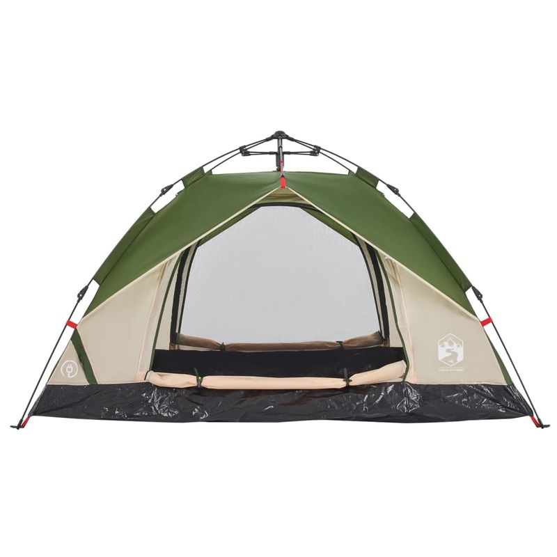 Sport si Outdoor - Camping - Corturi camping - Cort de camping cupola 3 persoane, setare rapida, verde - Infinity.ro
