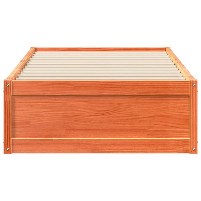 Casa si Gradina - Mobilier - Paturi si accesorii - Paturi - Pat de zi, maro ceruit, 75x190 cm, lemn masiv de pin - Infinity.ro