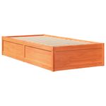 Casa si Gradina - Mobilier - Paturi si accesorii - Paturi - Pat de zi, maro ceruit, 75x190 cm, lemn masiv de pin - Infinity.ro