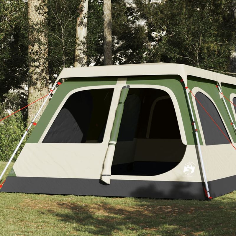 Sport si Outdoor - Camping - Corturi camping - Cort de familie cupola, 8 persoane, setare rapida, verde - Infinity.ro
