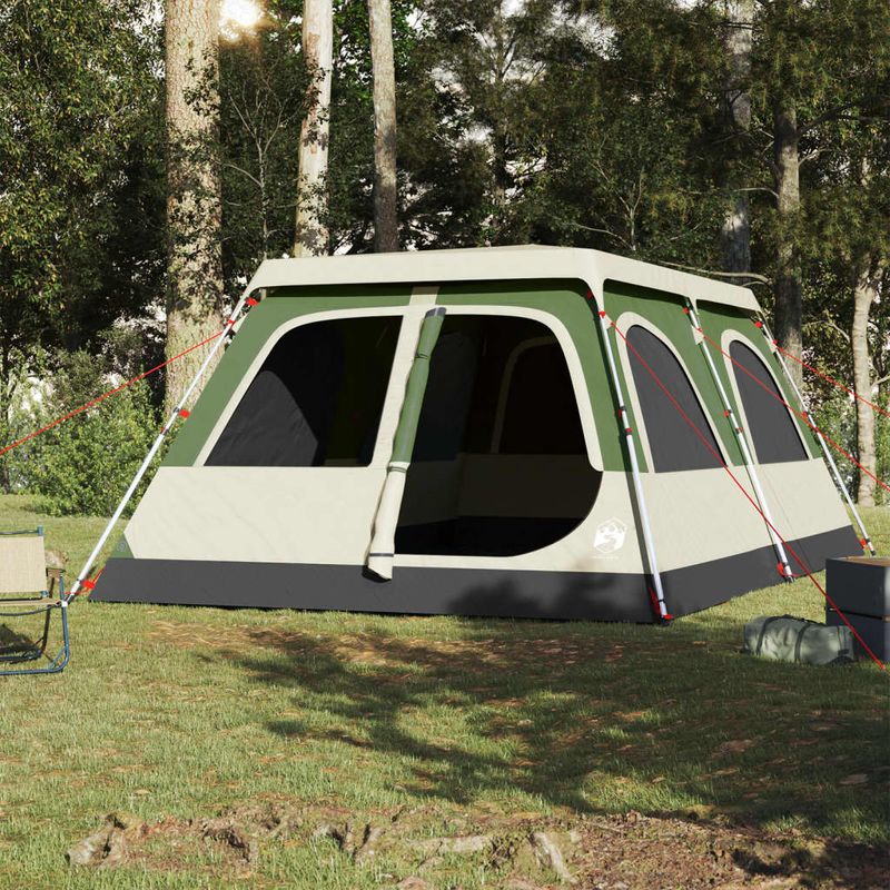 Sport si Outdoor - Camping - Corturi camping - Cort de familie cupola, 8 persoane, setare rapida, verde - Infinity.ro