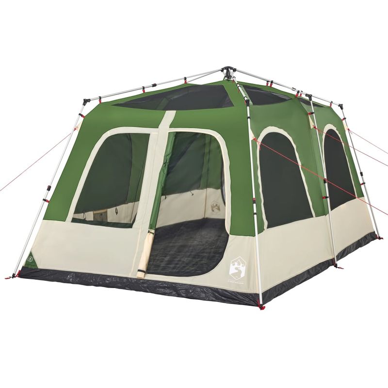 Sport si Outdoor - Camping - Corturi camping - Cort de familie cupola, 8 persoane, setare rapida, verde - Infinity.ro