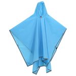 Sport si Outdoor - Camping - Accesorii camping si drumetii - Poncho de ploaie cu gluga, design 2 in 1, albastru, 223x145 cm - Infinity.ro
