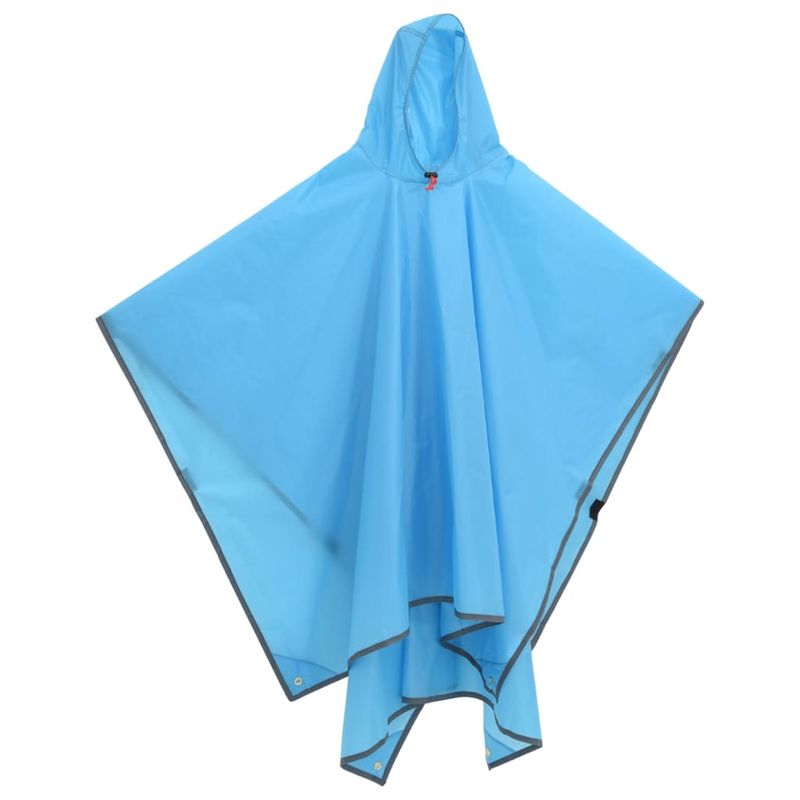Sport si Outdoor - Camping - Accesorii camping si drumetii - Poncho de ploaie cu gluga, design 2 in 1, albastru, 223x145 cm - Infinity.ro