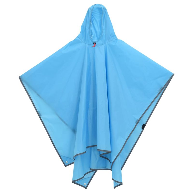 Sport si Outdoor - Camping - Accesorii camping si drumetii - Poncho de ploaie cu gluga, design 2 in 1, albastru, 223x145 cm - Infinity.ro