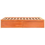 Casa si Gradina - Mobilier - Paturi si accesorii - Paturi - Cadru de pat, maro ceruit, 135x190 cm, lemn masiv de pin - Infinity.ro