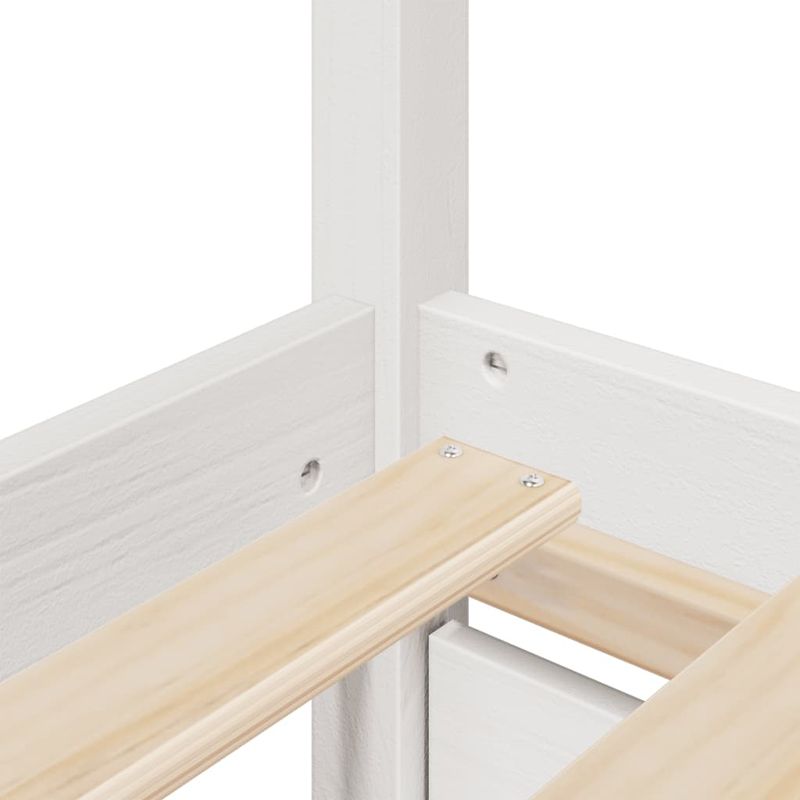 Casa si Gradina - Mobilier - Paturi si accesorii - Paturi - Cadru de pat cu sertare, , alb, 120x200 cm, lemn masiv de pin - Infinity.ro