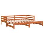 Casa si Gradina - Mobilier - Paturi si accesorii - Paturi - Pat de zi cu extensie, maro ceruit, 80x200cm, lemn masiv de pin - Infinity.ro
