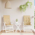 Casa si Gradina - Textile si covoare - Perne si pilote - Perne decorative - Perne scaun cu spatar inalt 2 buc. melanj bej 120x50x4cm textil - Infinity.ro