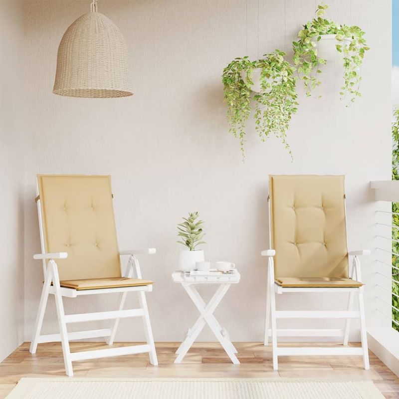 Casa si Gradina - Textile si covoare - Perne si pilote - Perne decorative - Perne scaun cu spatar inalt 2 buc. melanj bej 120x50x4cm textil - Infinity.ro