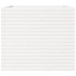 Casa si Gradina - Gradinarit si plante - Plante si ghivece - Ghivece si suporturi - Jardiniera de gradina, alb, 80x80x68,5 cm, lemn masiv de pin - Infinity.ro