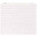 Casa si Gradina - Gradinarit si plante - Plante si ghivece - Ghivece si suporturi - Jardiniera de gradina, alb, 80x80x68,5 cm, lemn masiv de pin - Infinity.ro