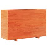 Casa si Gradina - Gradinarit si plante - Plante si ghivece - Ghivece si suporturi - Jardiniera gradina, maro ceruit, 110x40x72,5 cm, lemn masiv pin - Infinity.ro