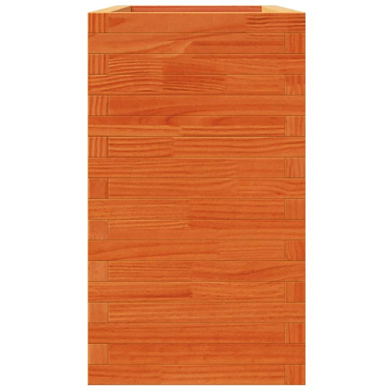 Casa si Gradina - Gradinarit si plante - Plante si ghivece - Ghivece si suporturi - Jardiniera gradina, maro ceruit, 110x40x72,5 cm, lemn masiv pin - Infinity.ro