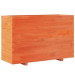 Casa si Gradina - Gradinarit si plante - Plante si ghivece - Ghivece si suporturi - Jardiniera gradina, maro ceruit, 110x40x72,5 cm, lemn masiv pin - Infinity.ro