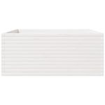 Casa si Gradina - Gradinarit si plante - Plante si ghivece - Ghivece si suporturi - Jardiniera de gradina, alb, 110x110x49,5 cm, lemn masiv de pin - Infinity.ro