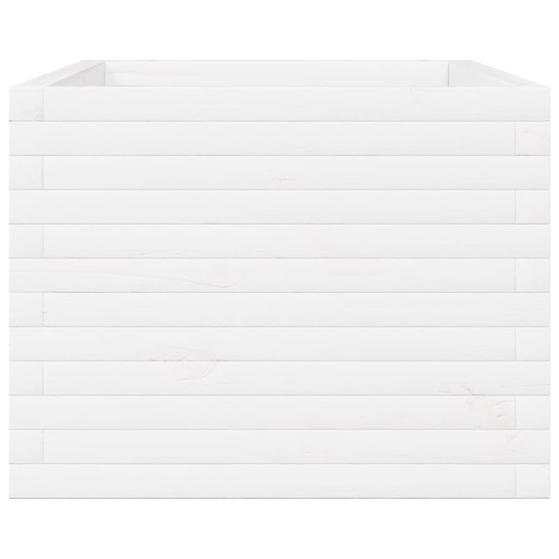 Casa si Gradina - Gradinarit si plante - Plante si ghivece - Ghivece si suporturi - Jardiniera de gradina, alb, 110x60x49,5 cm, lemn masiv de pin - Infinity.ro