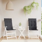 Casa si Gradina - Textile si covoare - Perne si pilote - Perne decorative - Perne scaun cu spatar inalt, 2 buc. antracit 120x50x4 cm textil - Infinity.ro