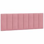 Casa si Gradina - Mobilier - Paturi si accesorii - Paturi - Pat cu saltea, roz, 140x190 cm, catifea - Infinity.ro