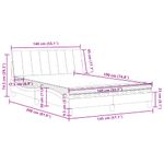Casa si Gradina - Mobilier - Paturi si accesorii - Paturi - Pat cu saltea, roz, 140x190 cm, catifea - Infinity.ro