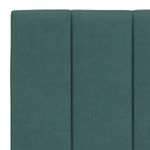 Casa si Gradina - Mobilier - Paturi si accesorii - Paturi - Pat cu saltea, verde inchis, 140x190 cm, catifea - Infinity.ro