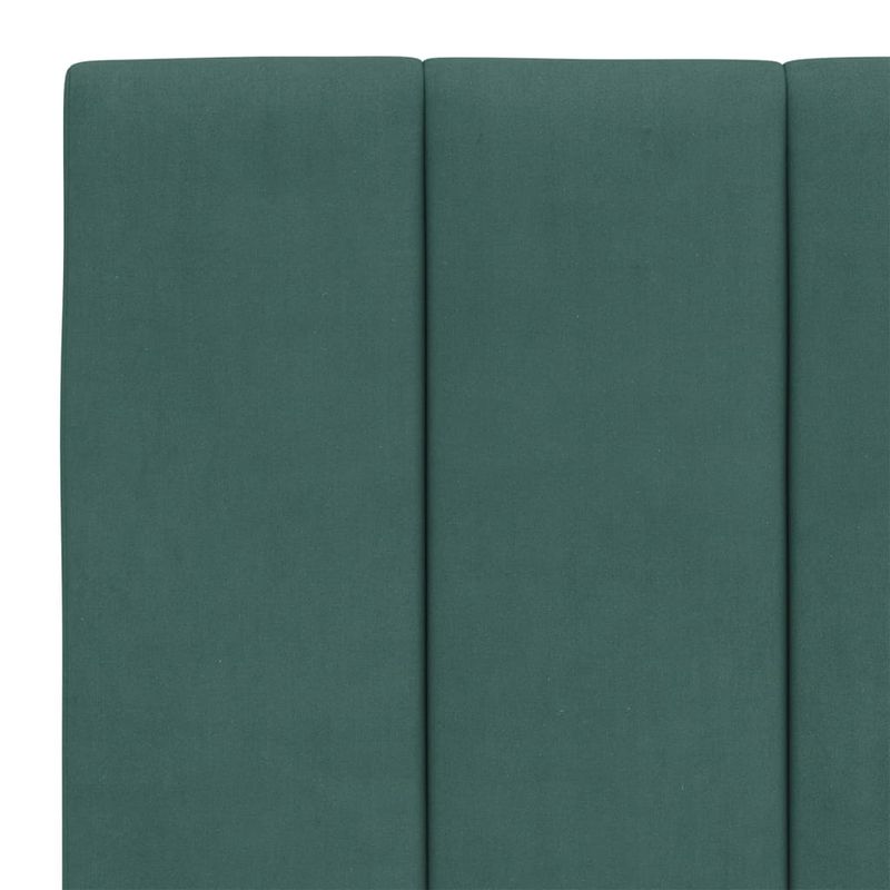 Casa si Gradina - Mobilier - Paturi si accesorii - Paturi - Pat cu saltea, verde inchis, 140x190 cm, catifea - Infinity.ro
