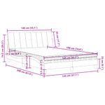 Casa si Gradina - Mobilier - Paturi si accesorii - Paturi - Pat cu saltea, verde inchis, 140x190 cm, catifea - Infinity.ro