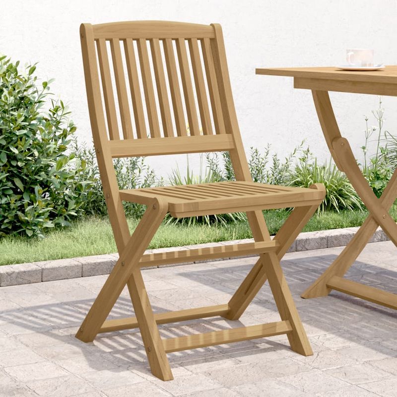Casa si Gradina - Gradina si terasa - Mobilier exterior - Scaune si sezlonguri gradina - Scaune gradina pliante 2 buc. 57x48,5x90 cm lemn masiv acacia - Infinity.ro