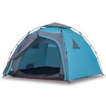 Sport si Outdoor - Camping - Corturi camping - Cort de camping cupola 4 persoane, setare rapida, albastru - Infinity.ro