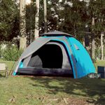 Sport si Outdoor - Camping - Corturi camping - Cort de camping cupola 4 persoane, setare rapida, albastru - Infinity.ro