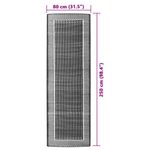 Casa si Gradina - Textile si covoare - Covoare - Covoare casa - Covor de exterior, verde și alb, 80x250 cm, PP - Infinity.ro