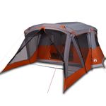 Sport si Outdoor - Camping - Corturi camping - Cort camping cu veranda 4 persoane, gri/portocaliu, impermeabil - Infinity.ro