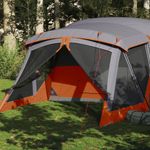 Sport si Outdoor - Camping - Corturi camping - Cort camping cu veranda 4 persoane, gri/portocaliu, impermeabil - Infinity.ro