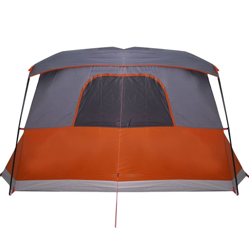Sport si Outdoor - Camping - Corturi camping - Cort camping cu veranda 4 persoane, gri/portocaliu, impermeabil - Infinity.ro