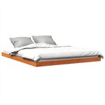Casa si Gradina - Mobilier - Paturi si accesorii - Paturi - Cadru de pat, maro ceruit, 150x200 cm, lemn masiv de pin - Infinity.ro