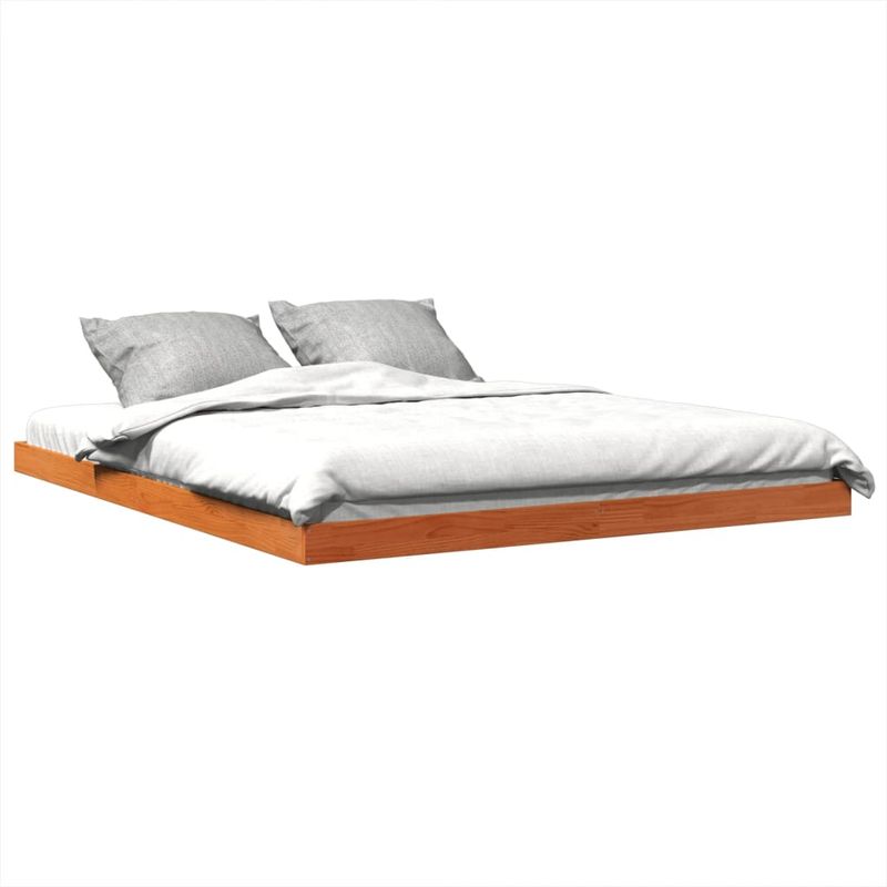 Casa si Gradina - Mobilier - Paturi si accesorii - Paturi - Cadru de pat, maro ceruit, 150x200 cm, lemn masiv de pin - Infinity.ro