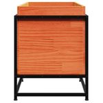 Casa si Gradina - Gradinarit si plante - Plante si ghivece - Ghivece si suporturi - Jardiniera de gradina, maro ceruit, 80x40x50 cm, lemn masiv pin - Infinity.ro