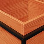 Casa si Gradina - Gradinarit si plante - Plante si ghivece - Ghivece si suporturi - Jardiniera de gradina, maro ceruit, 80x40x50 cm, lemn masiv pin - Infinity.ro