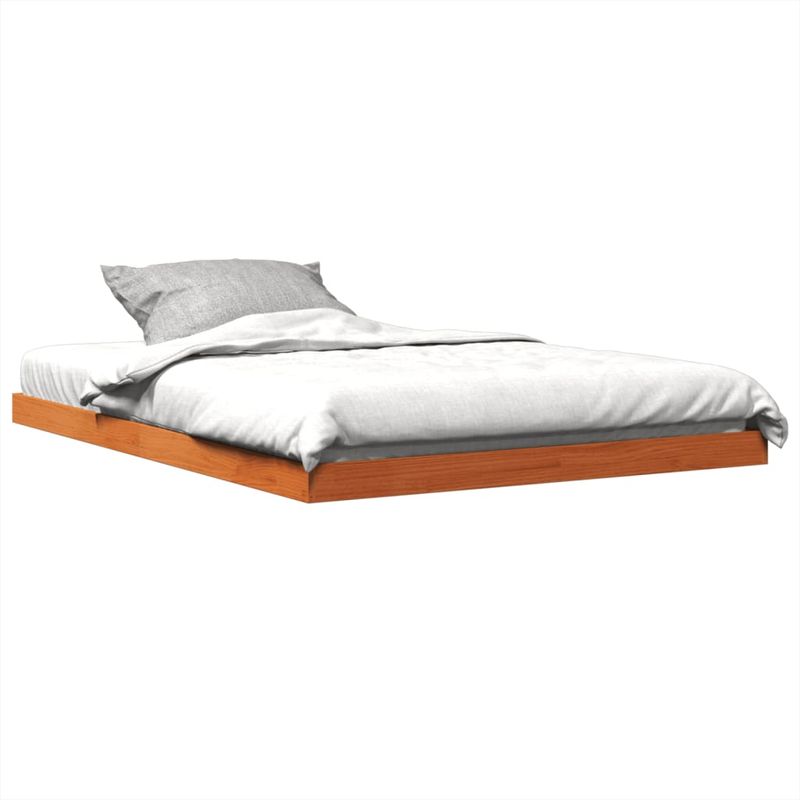 Casa si Gradina - Mobilier - Paturi si accesorii - Paturi - Cadru de pat, maro ceruit, 140x190 cm, lemn masiv de pin - Infinity.ro