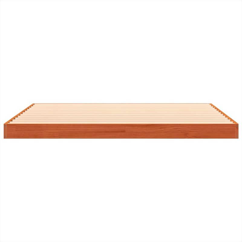 Casa si Gradina - Mobilier - Paturi si accesorii - Paturi - Cadru de pat, maro ceruit, 140x190 cm, lemn masiv de pin - Infinity.ro
