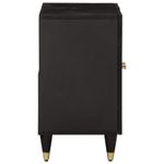 Casa si Gradina - Mobilier - Mobilier baie - Comode baie - Dulap pentru chiuveta de baie, 62x33x58 cm, lemn masiv de mango, negru - Infinity.ro