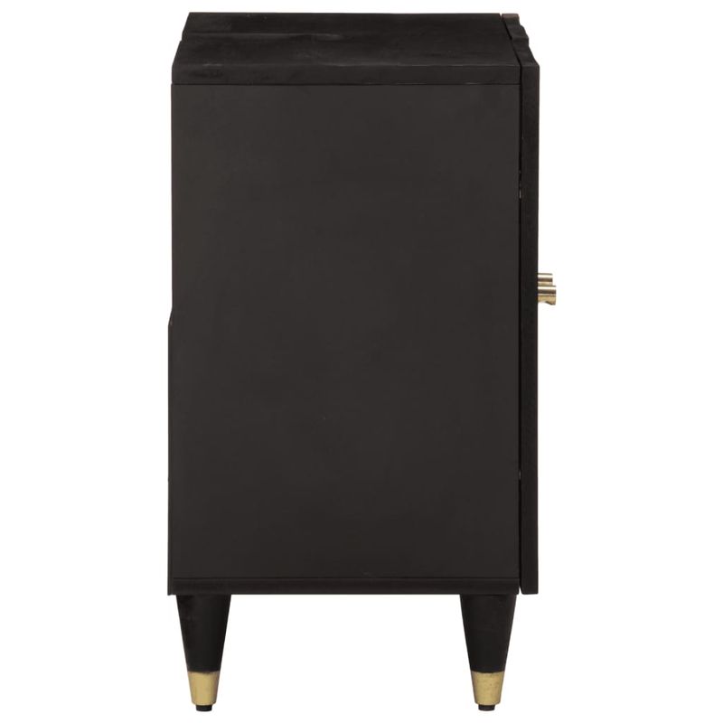 Casa si Gradina - Mobilier - Mobilier baie - Comode baie - Dulap pentru chiuveta de baie, 62x33x58 cm, lemn masiv de mango, negru - Infinity.ro