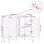 Casa si Gradina - Mobilier - Mobilier baie - Comode baie - Dulap pentru chiuveta de baie, 62x33x58 cm, lemn masiv de mango, negru - Infinity.ro