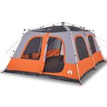 Sport si Outdoor - Camping - Corturi camping - Cort familie cupola 10 persoane, gri/portocaliu, setare rapida - Infinity.ro