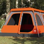 Sport si Outdoor - Camping - Corturi camping - Cort familie cupola 10 persoane, gri/portocaliu, setare rapida - Infinity.ro