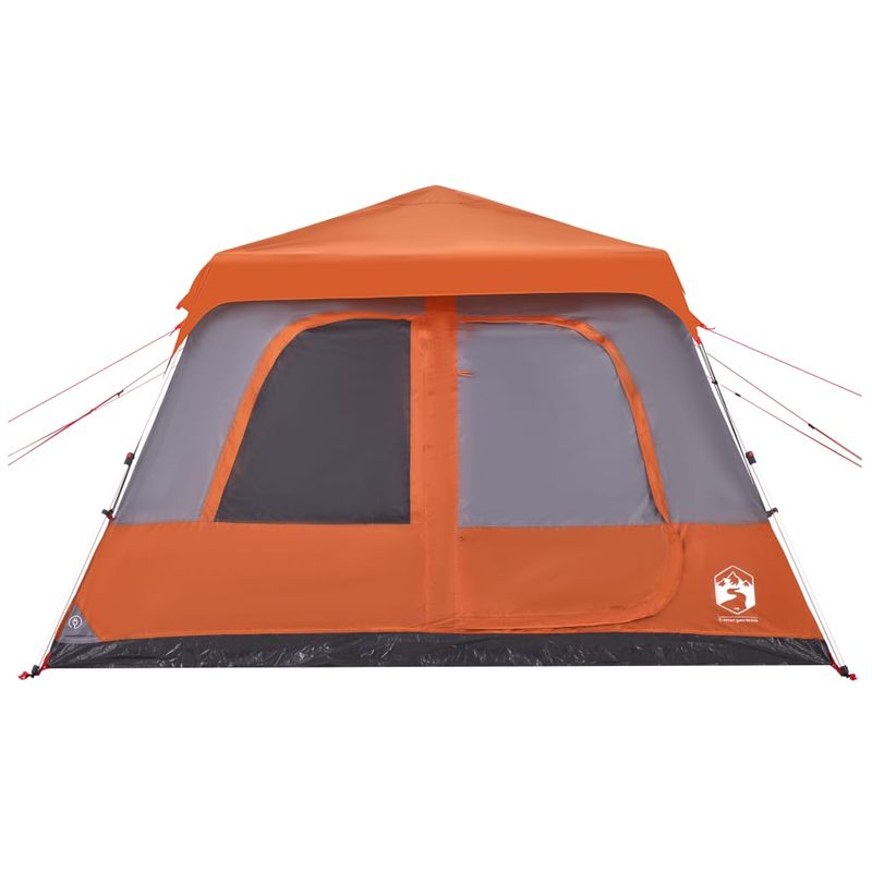 Sport si Outdoor - Camping - Corturi camping - Cort familie cupola 10 persoane, gri/portocaliu, setare rapida - Infinity.ro