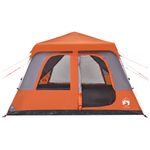 Sport si Outdoor - Camping - Corturi camping - Cort familie cupola 10 persoane, gri/portocaliu, setare rapida - Infinity.ro